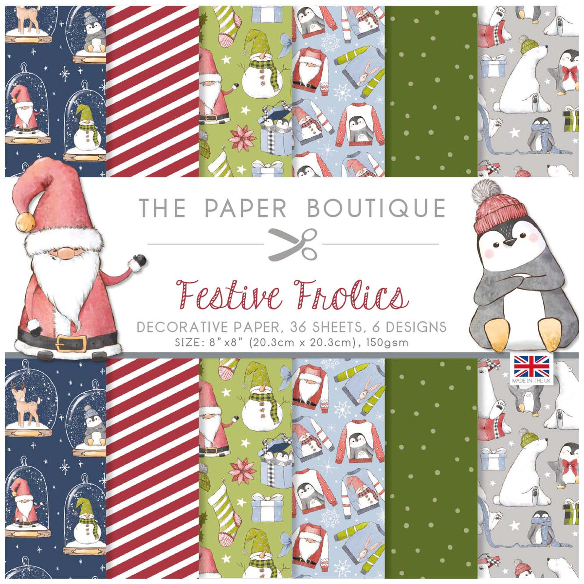 The Paper Boutique Festive Frolics 8x8 Paper Pad