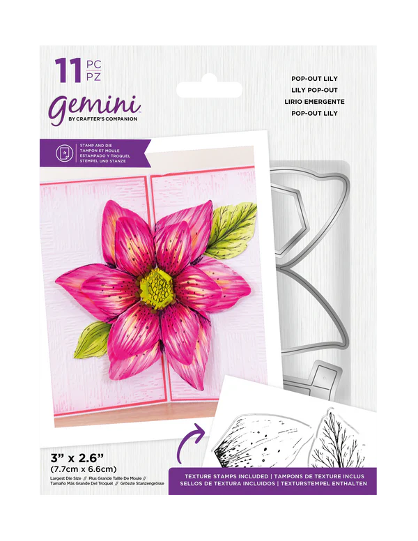 Gemini Stamp and Die - Pop-Out-Lily