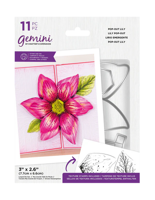 Gemini Stamp and Die - Pop-Out-Lily