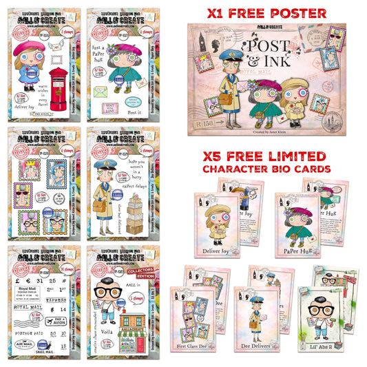 AALL and Create - Janet Klein Post & Ink Stamp Bundle