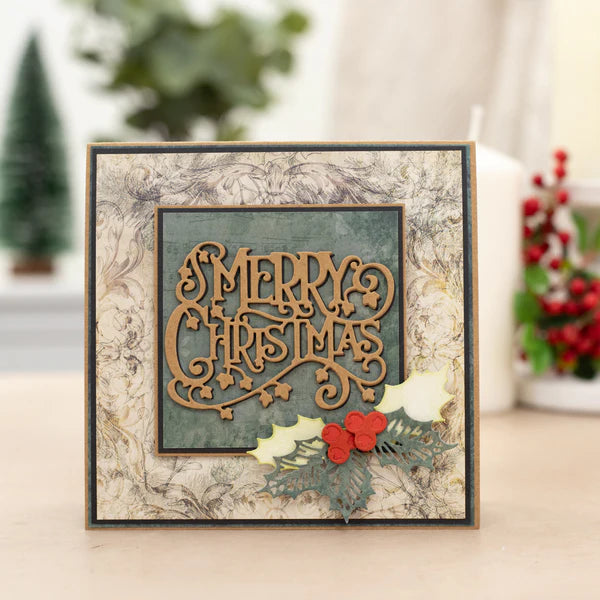 Nature’s Garden - Metal Die - Merry Christmas Greeting