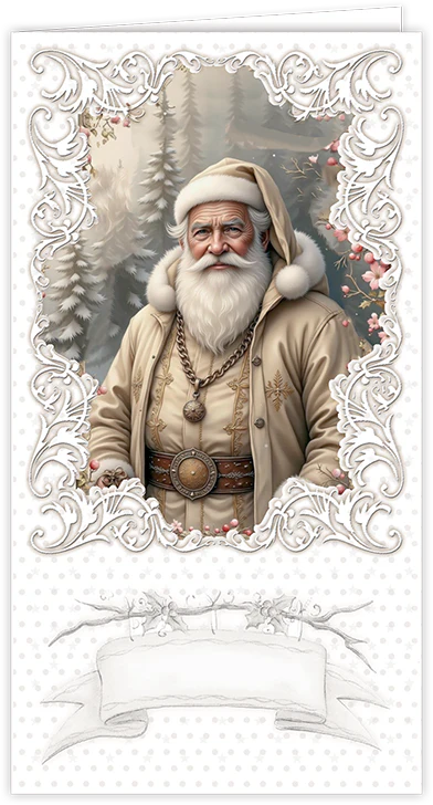 Creatief Art - Card Kit - Vintage Santa Claus - 6 cards