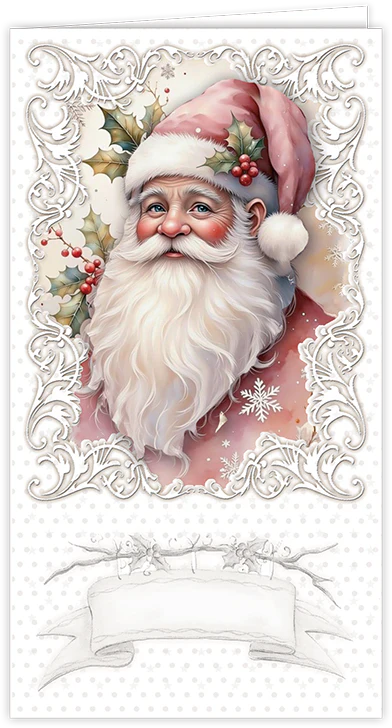 Creatief Art - Card Kit - Vintage Santa Claus - 6 cards