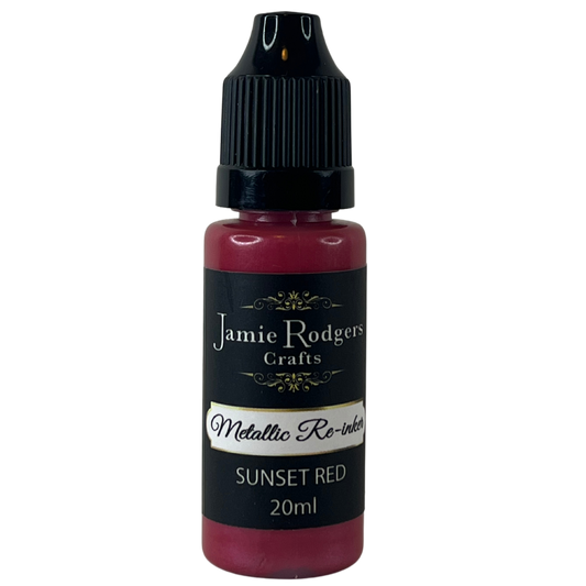 Jamie Rodgers Crafts - Metallic Re-Inkers - Sunset Red