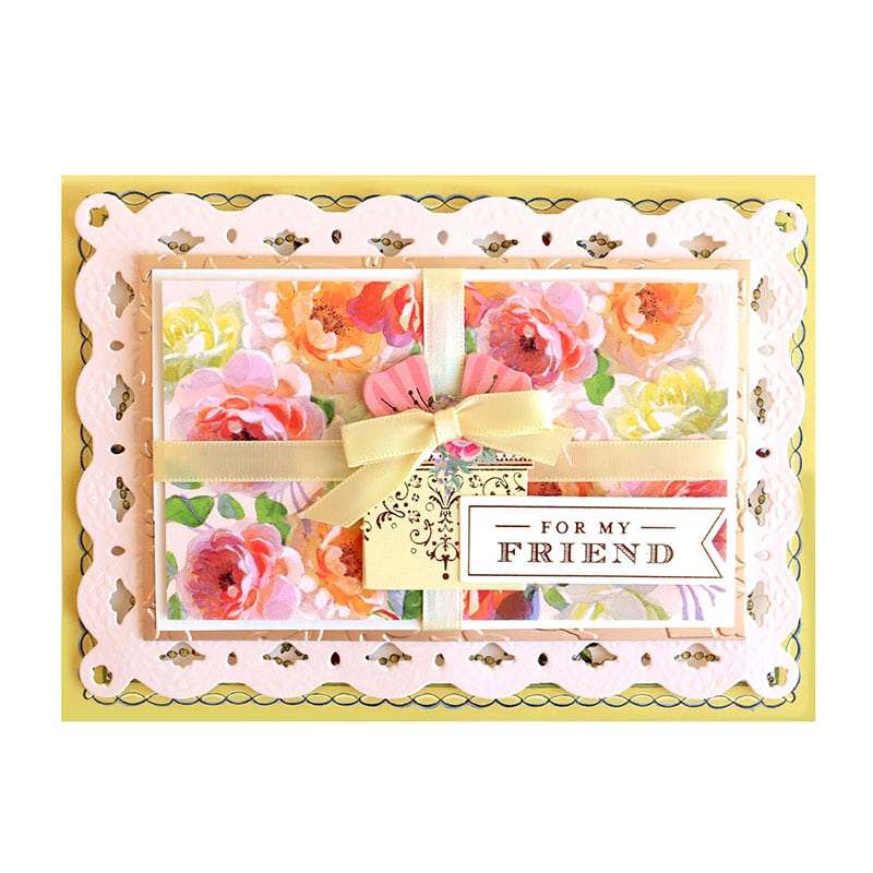 Hydrangea and Rose Rub On Transfers