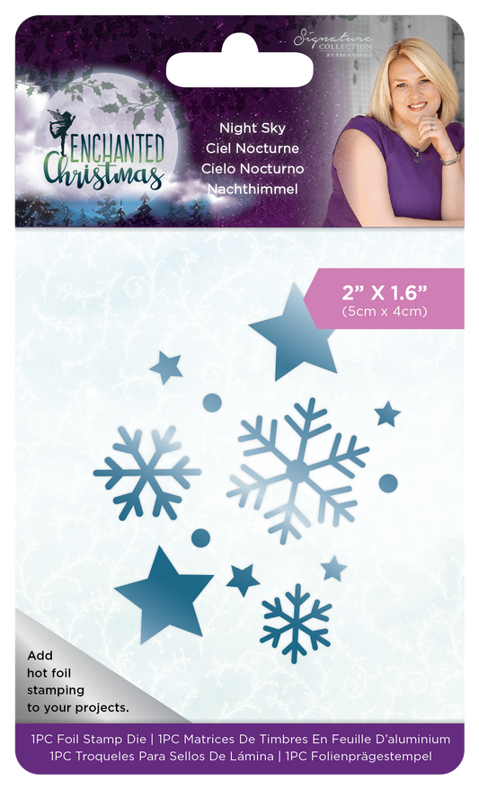 Enchanted Christmas - Foil Stamp Die - Night Sky