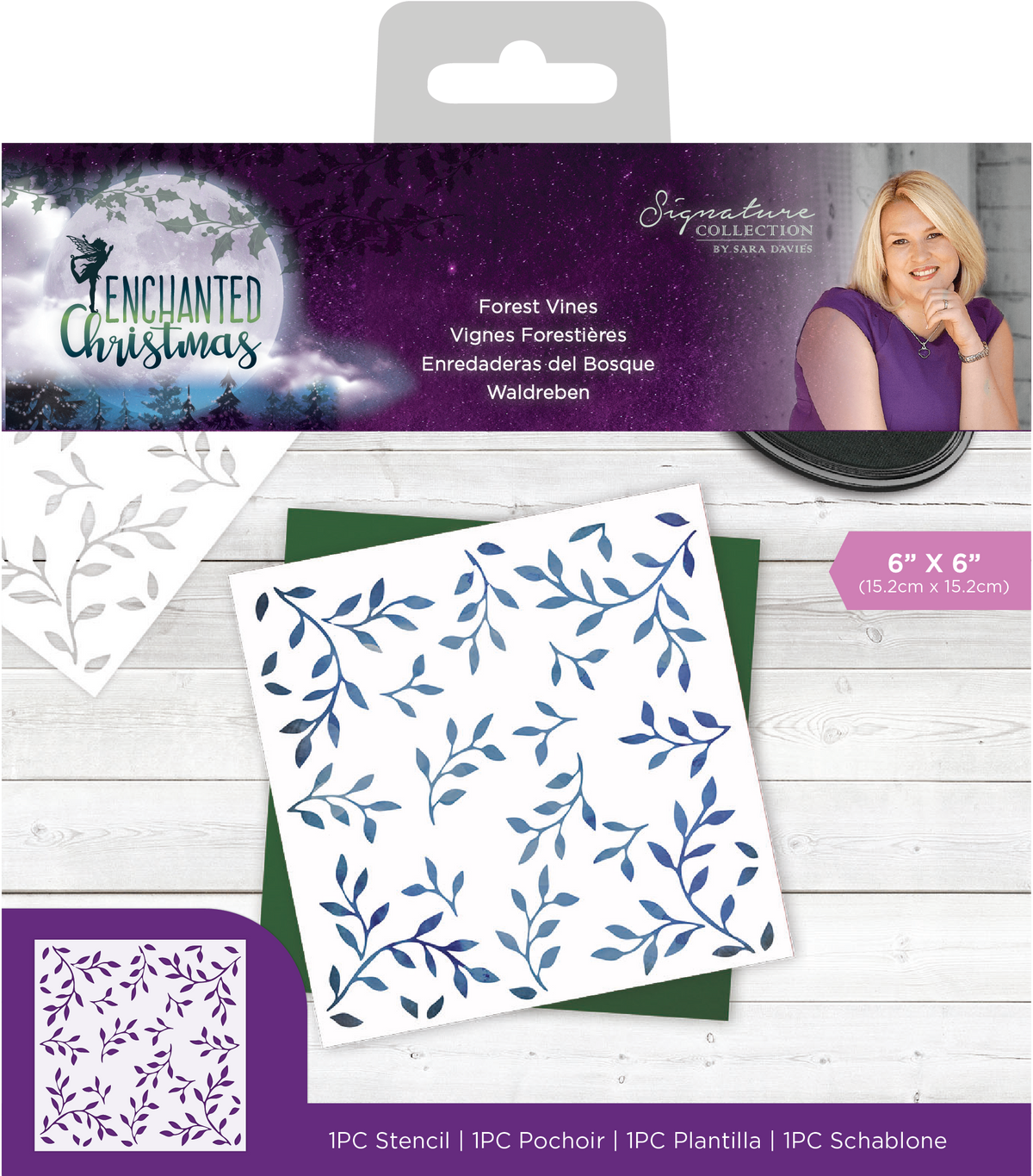 Enchanted Christmas - Stencil - Forest Vines