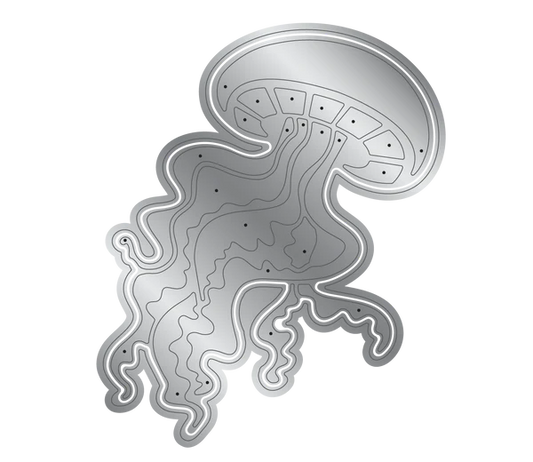 Sara Signature - Enchanted Ocean - Metal Die - Jubilant Jellyfish