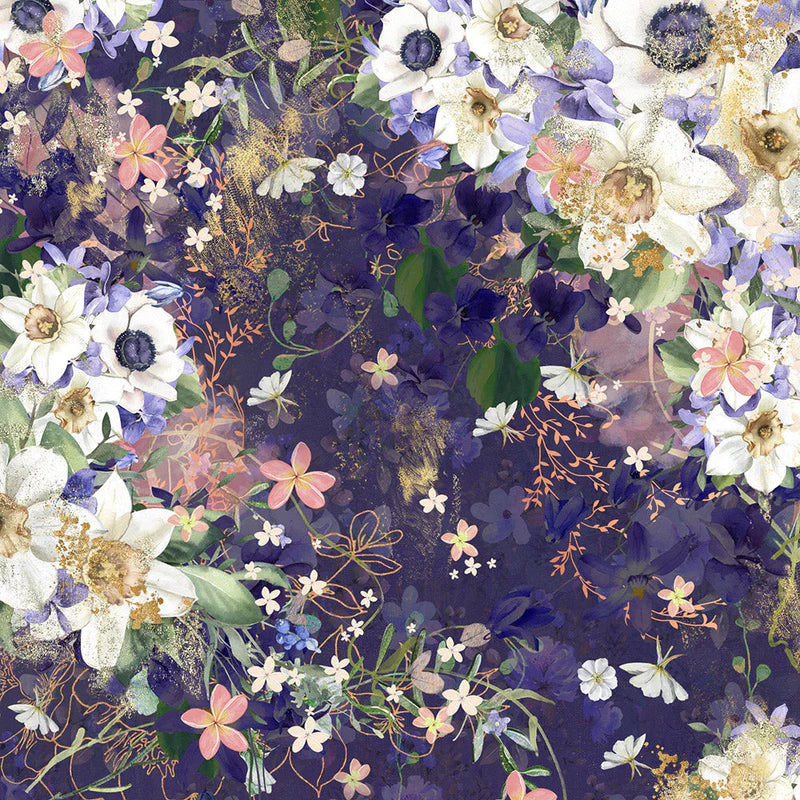 Sara Signature Floral Elegance 12” x 12” Paper Pad