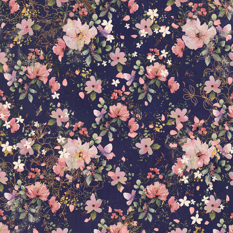 Sara Signature Floral Elegance 12” x 12” Paper Pad