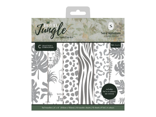 Sara Signature Royal Jungle 6” x 6” Foil Transfers