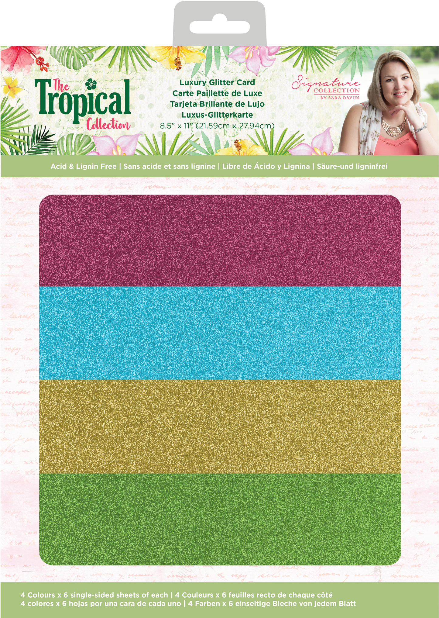CC - Tropical Collection - Luxury Glitter Card