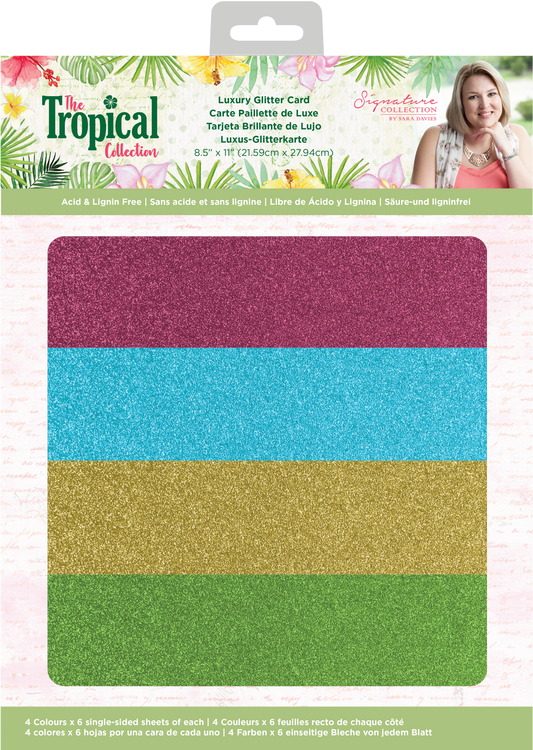 CC - Tropical Collection - Luxury Glitter Card