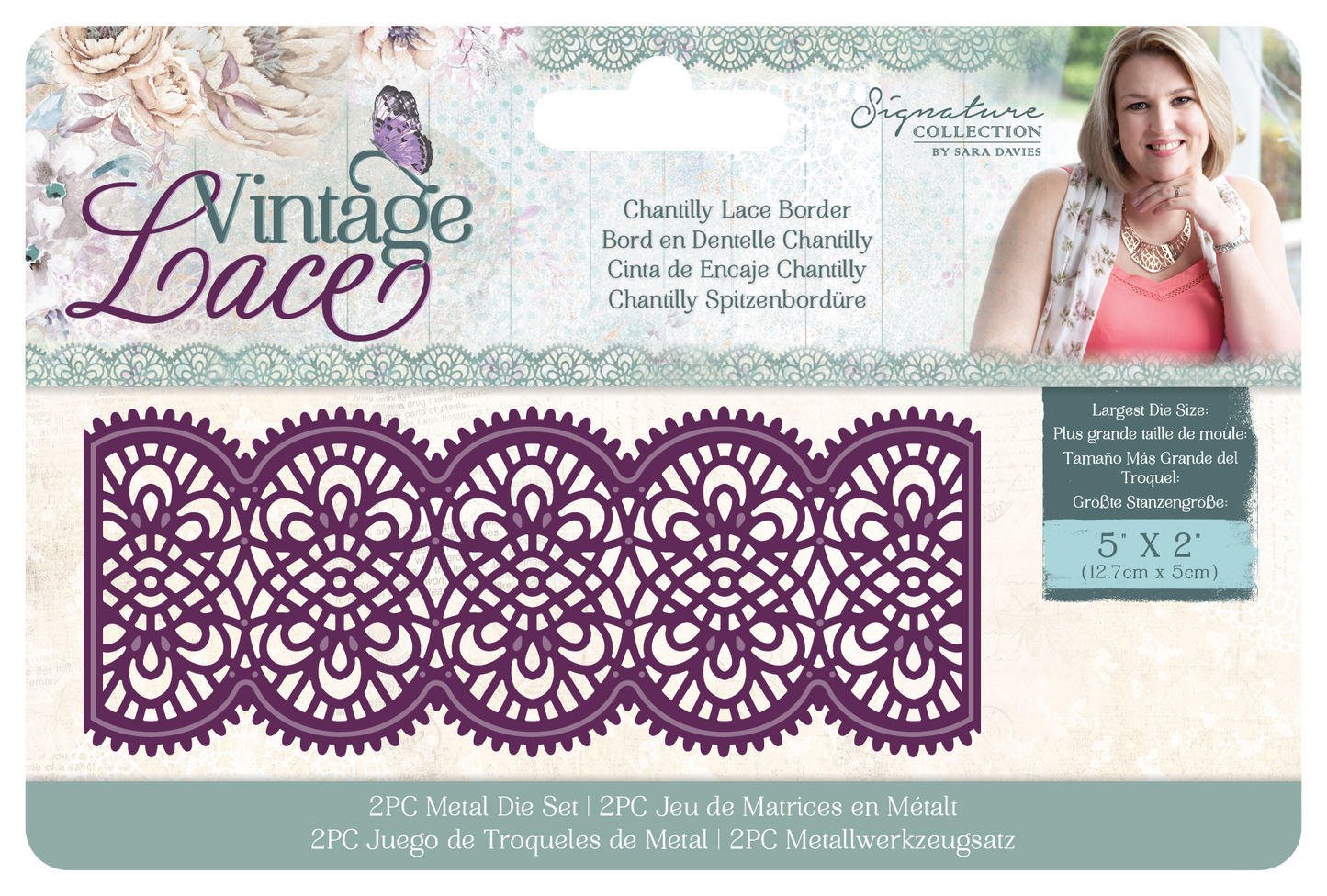 CC - Vintage Lace - Metal Die - Chantilly Lace Border