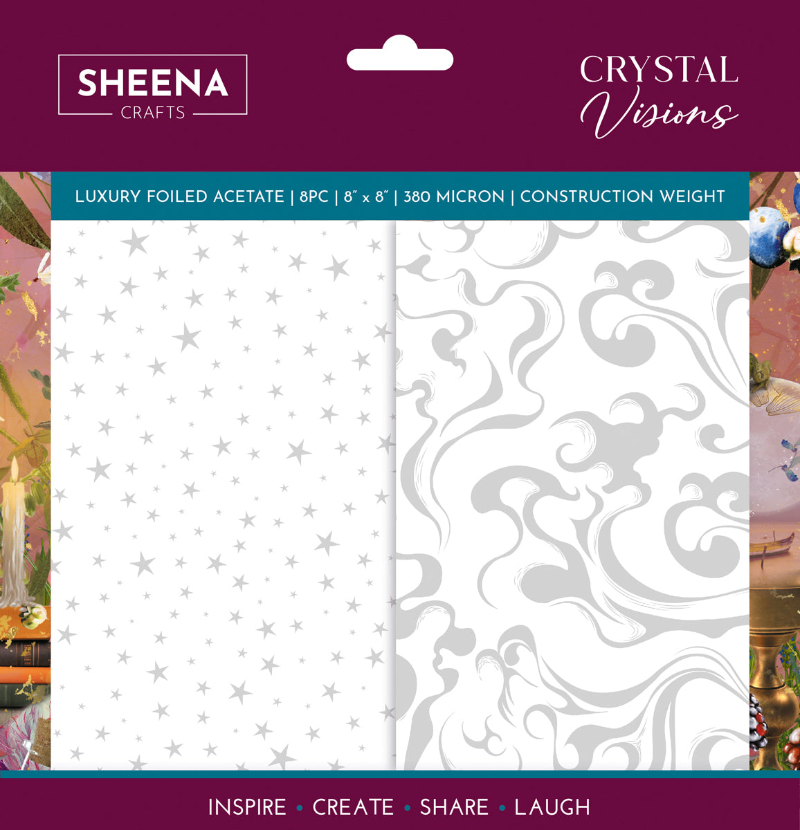 Sheena Douglass Crystal Visions 8” x 8” Luxury Foiled Acetate