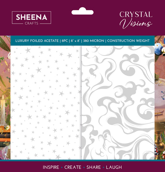 Sheena Douglass Crystal Visions 8” x 8” Luxury Foiled Acetate