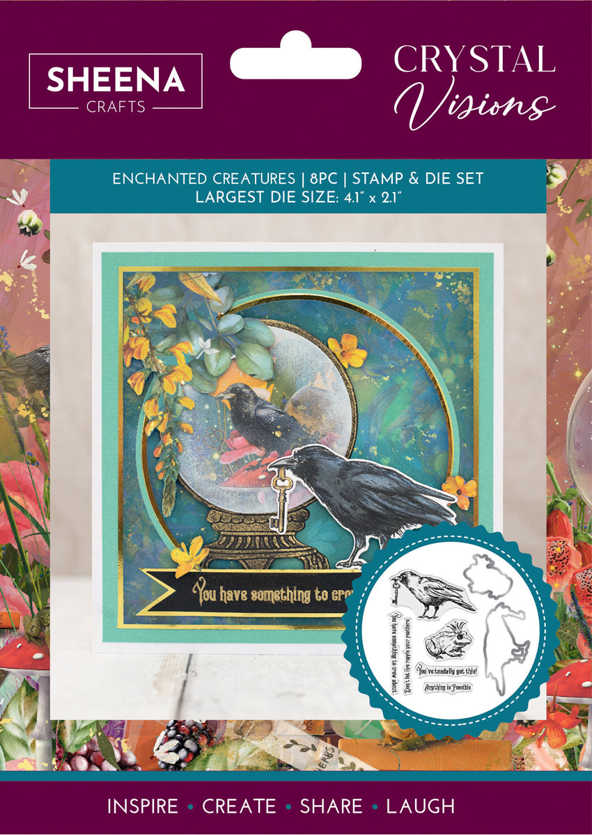 Sheena Douglass Crystal Visions Stamp & Die  - Enchanted Creatures