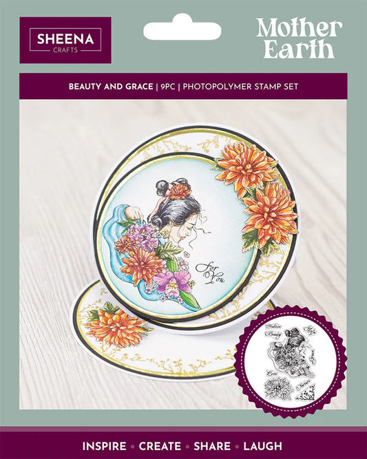 Sheena Douglass Mother Earth Photopolymer Stamps - Beauty and Grace