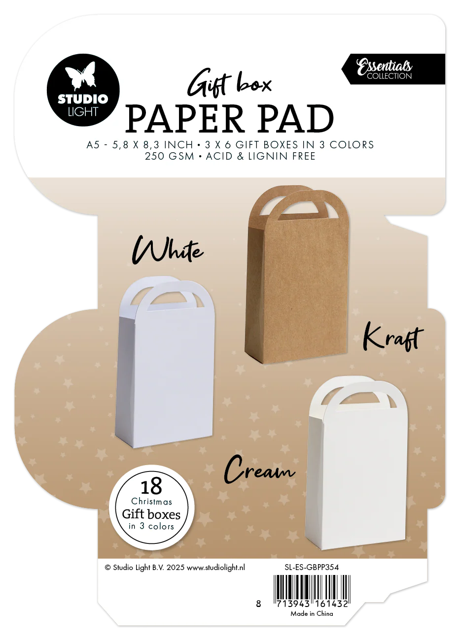 SL Giftbox Paper Pad Giftbag Essentials 18 Sheets