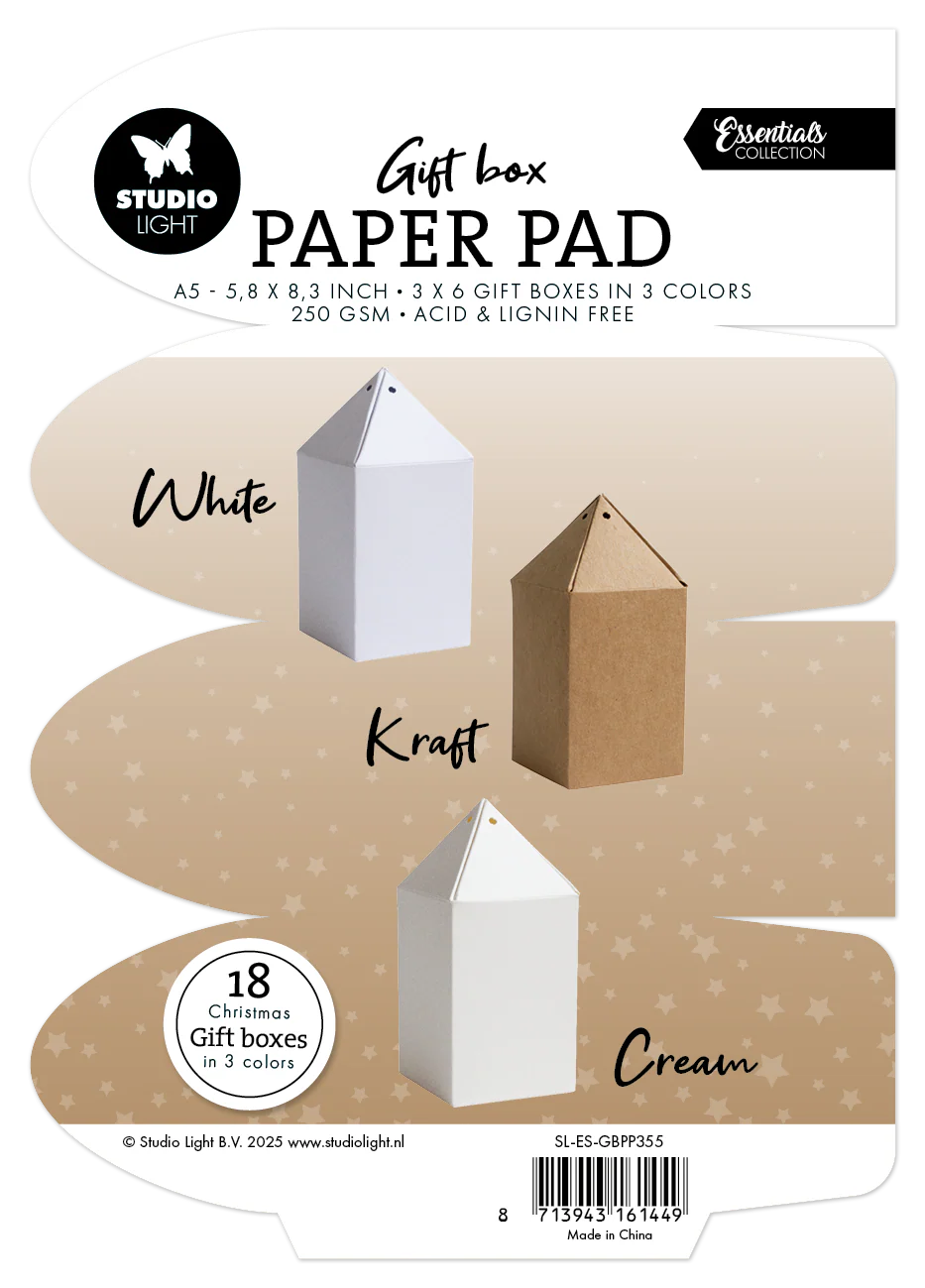 SL Giftbox Paper Pad Giftbox Essentials 18 Sheets