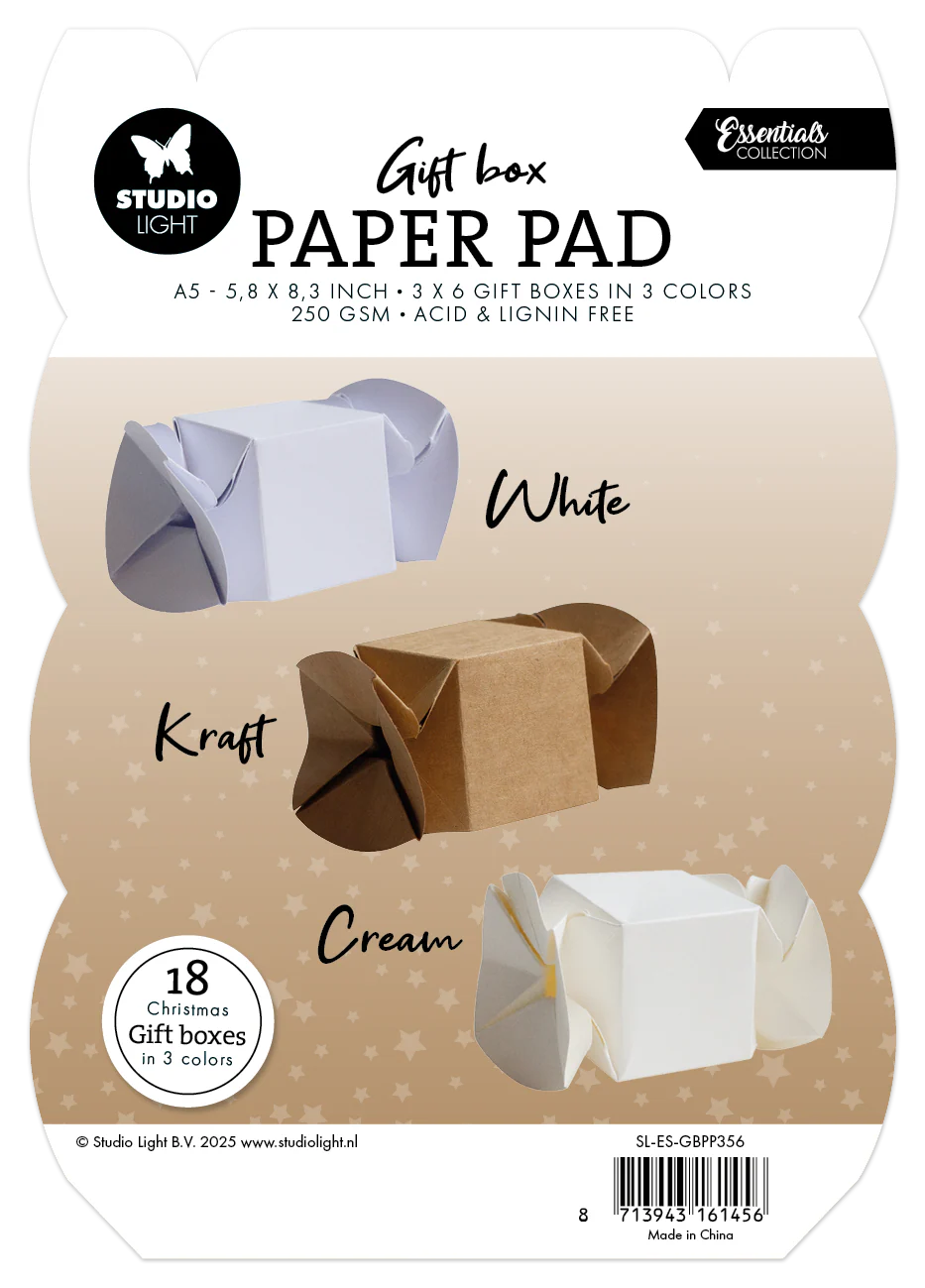 SL Giftbox Paper Pad Candybox Essentials 18 Sheets