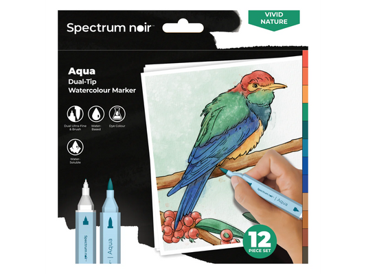Spectrum Noir-Aqua 12pc-Vivid Nature
