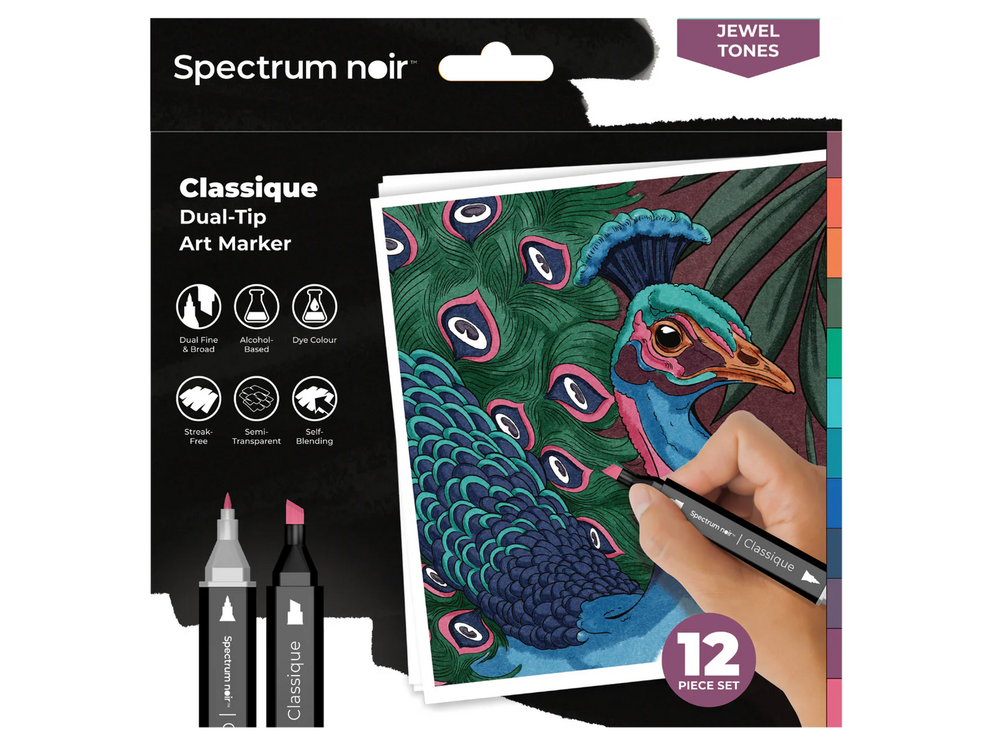 Spectrum Noir-Classique 12pc-Jewel Tones