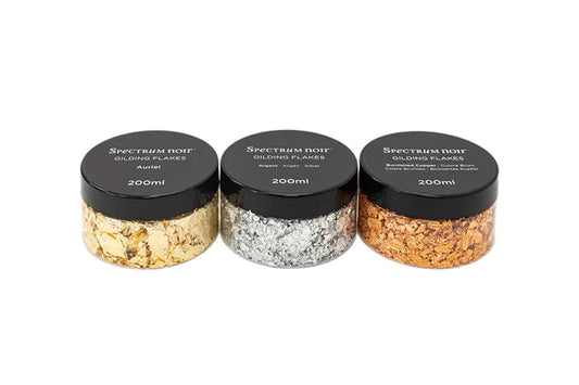 Spectrum Noir 200ml Gilding Flakes - Precious Metals (3PC)