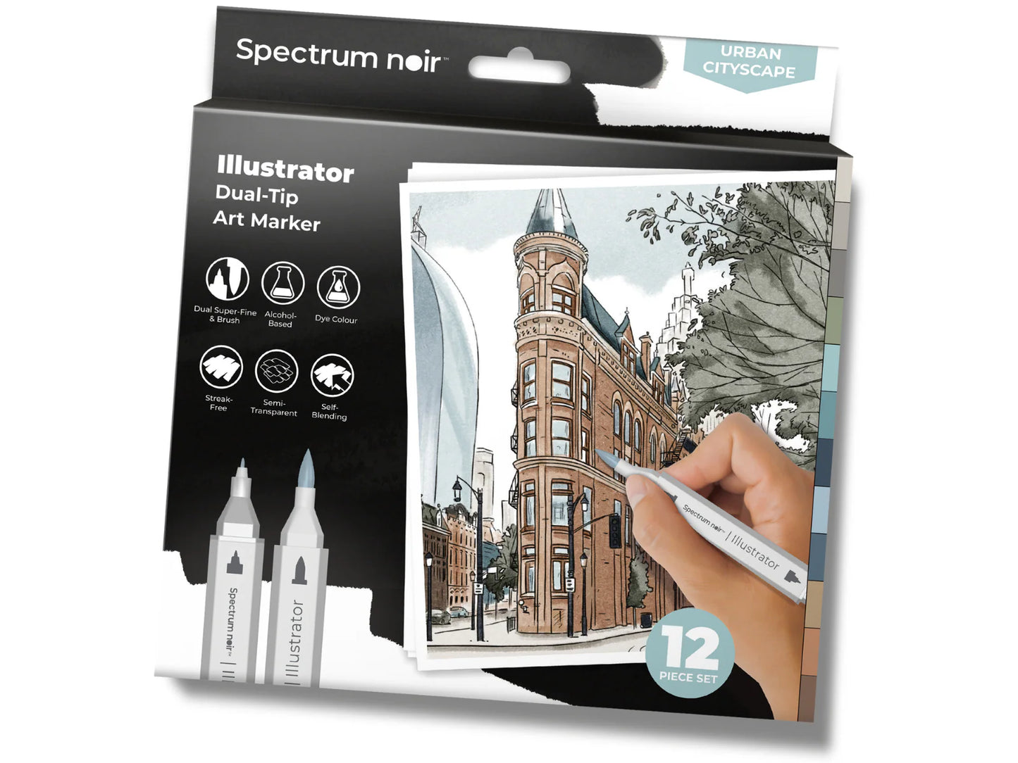 Spectrum Noir-Illustrator 12pc-Urban Cityscape