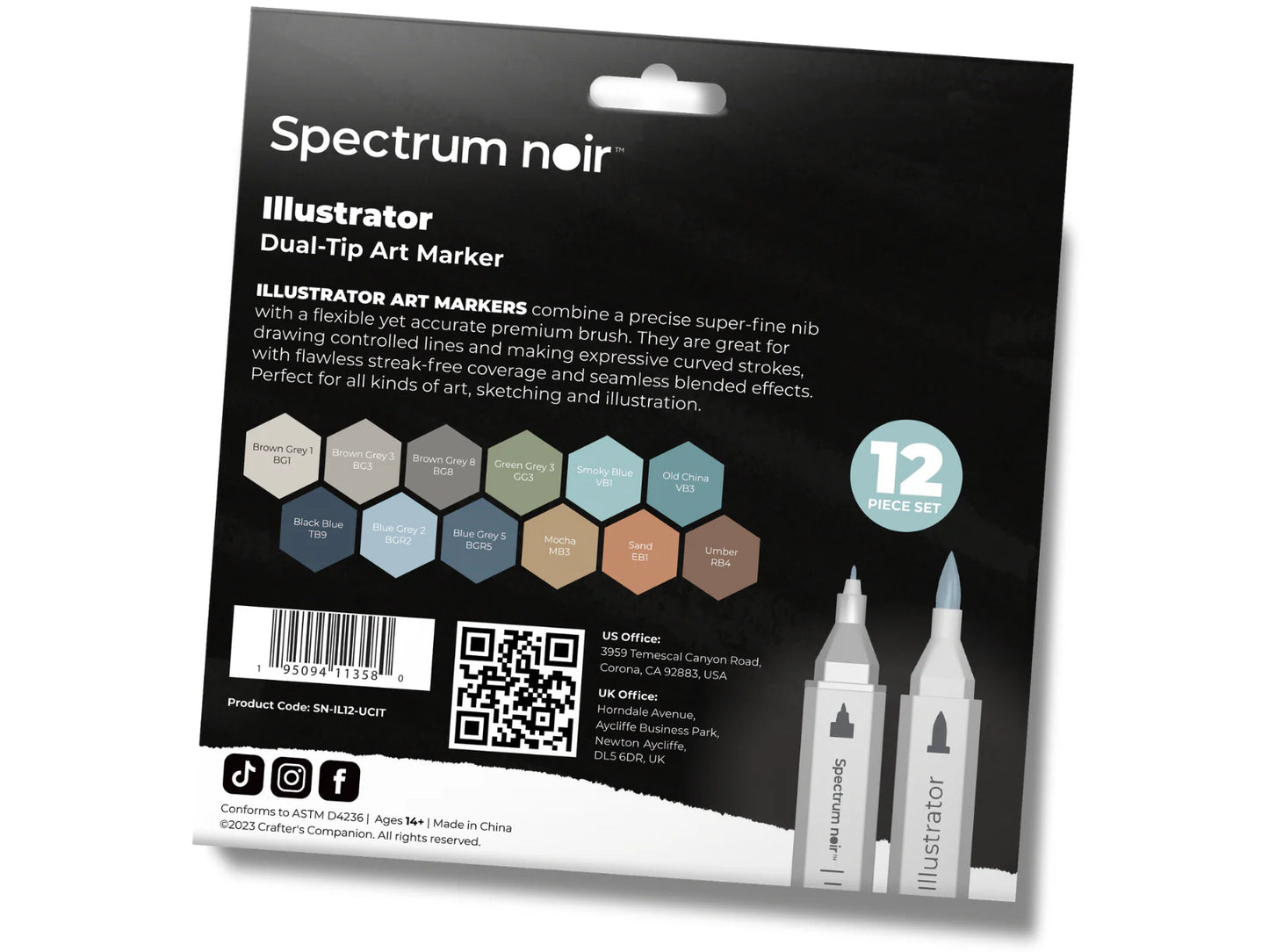 Spectrum Noir-Illustrator 12pc-Urban Cityscape
