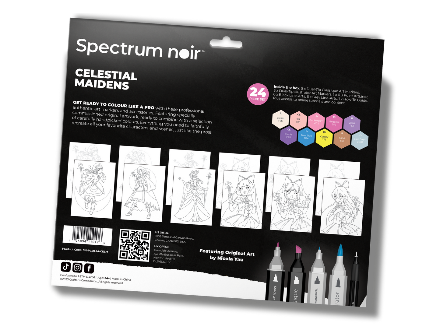 Spectrum Noir Pro Colour Art Kit - Celestial Maidens