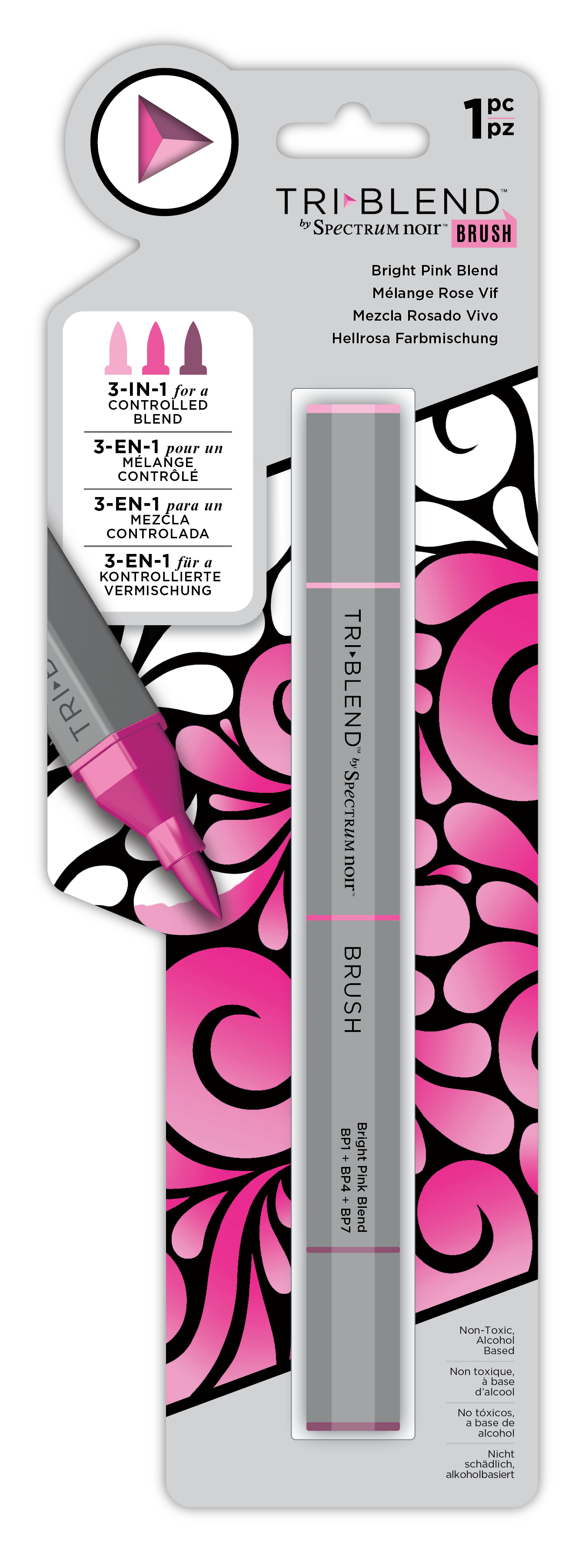 SN-TriBlend Brush-Bright Pink Blend