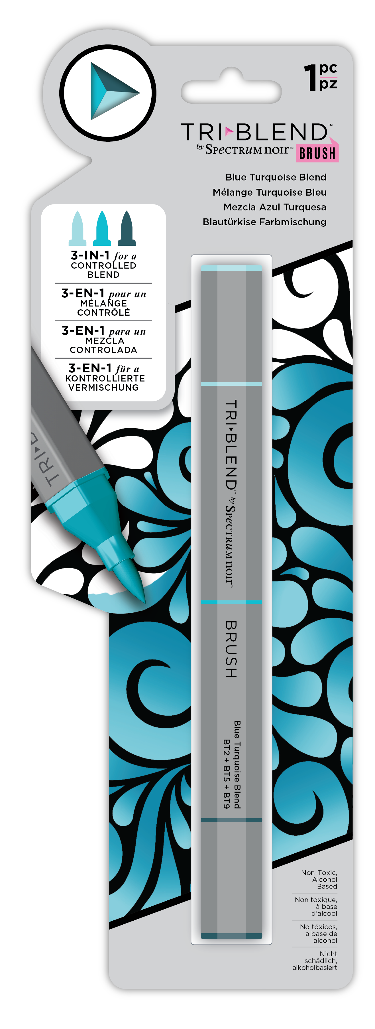 SN-TriBlend Brush-Blue Turquoise Blend