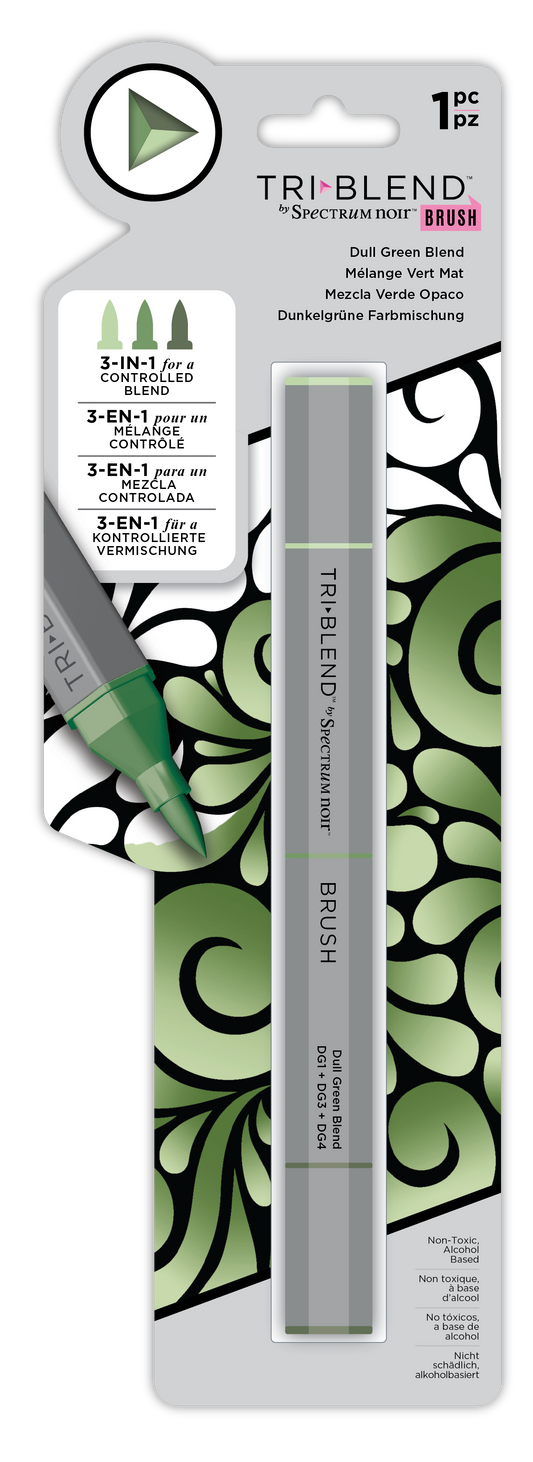 SN-TriBlend Brush-Dull Green Blend