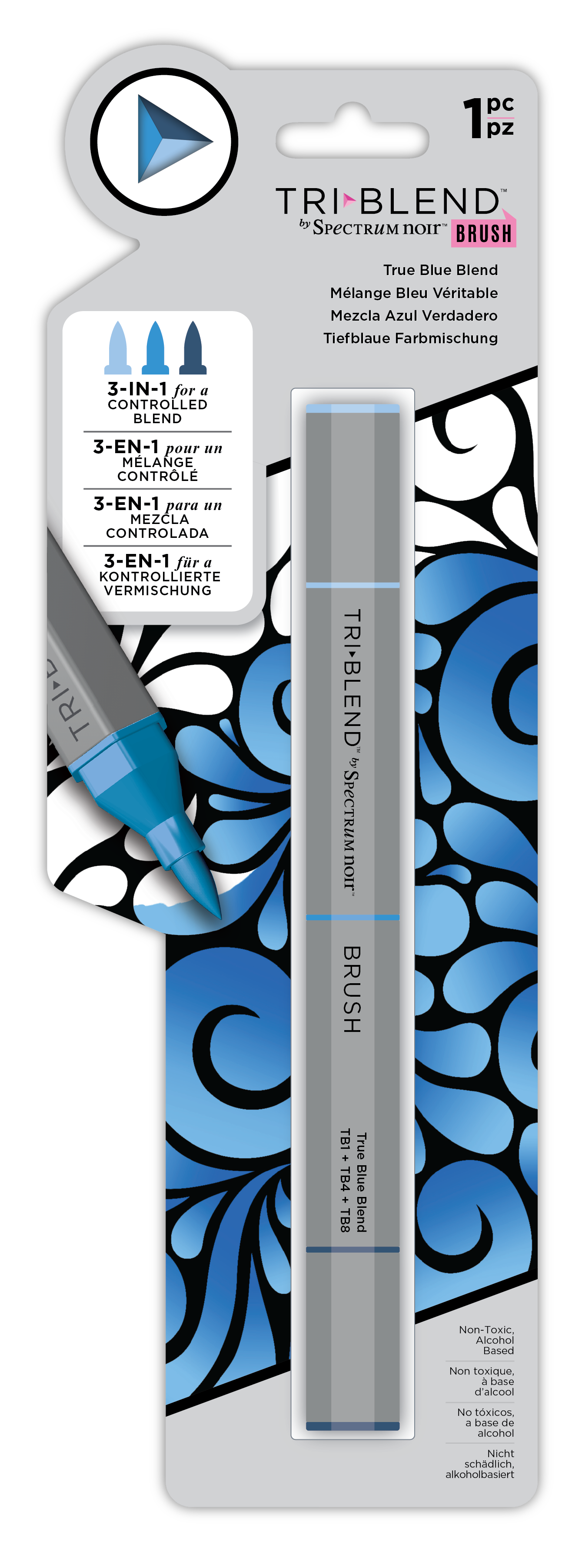 SN-TriBlend Brush-True Blue Blend