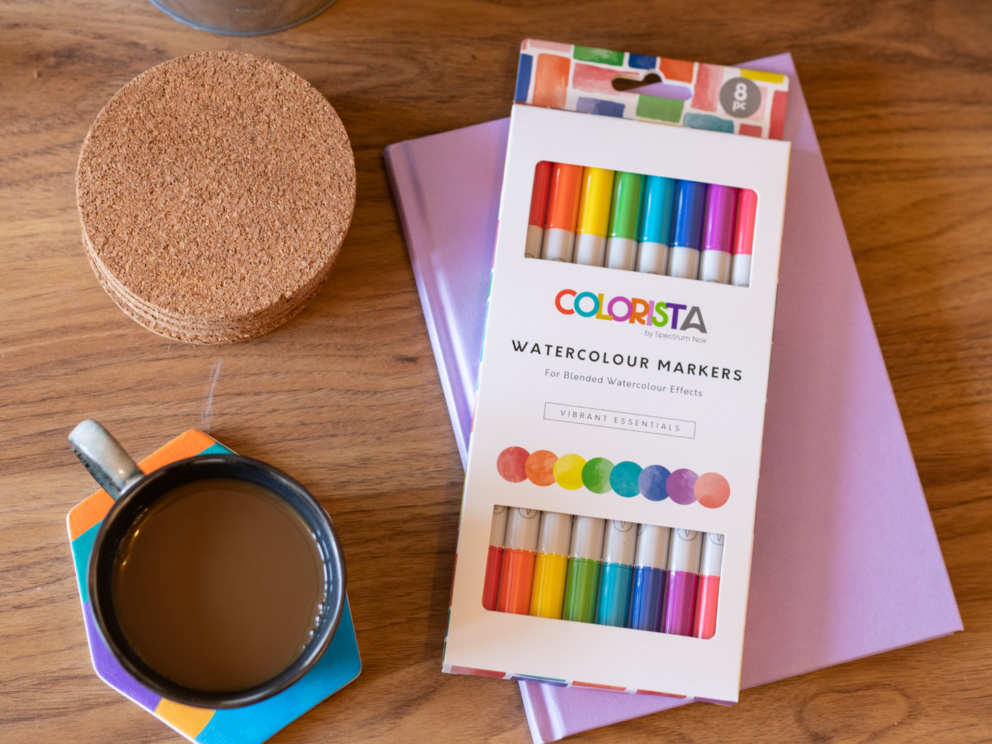 Colorista - Watercolour Marker - Vibrant Essentials 8pc