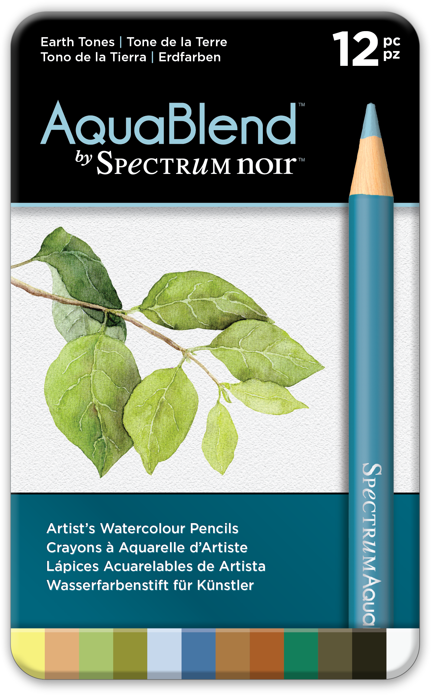 Spectrum noir Aqua Blend Earth Tones Pencils