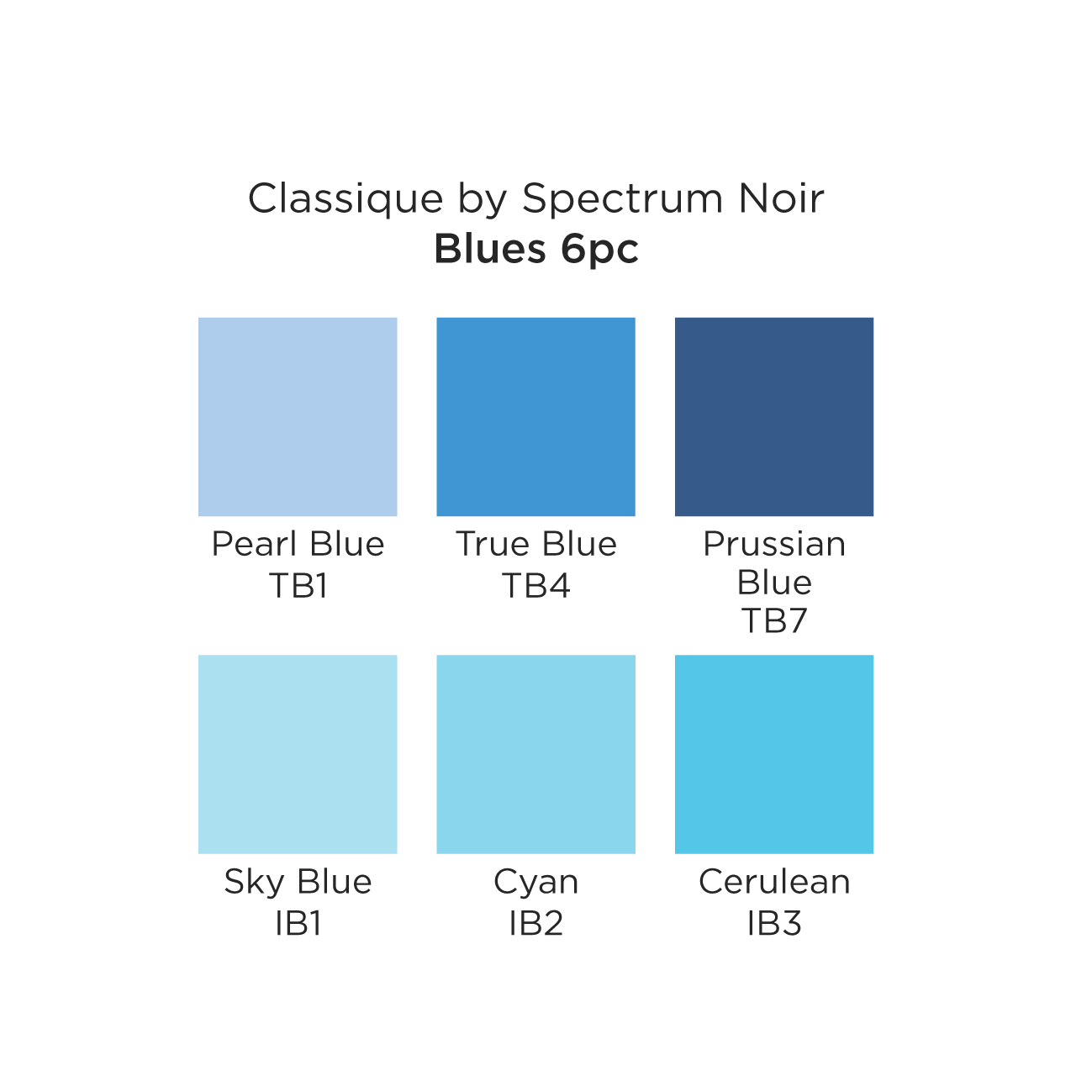 Spectrum Noir Classique (6PC) - Blues