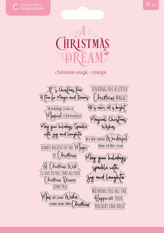 Sara Signature A Christmas Dream Clear Acrylic Stamps - Christmas Magic