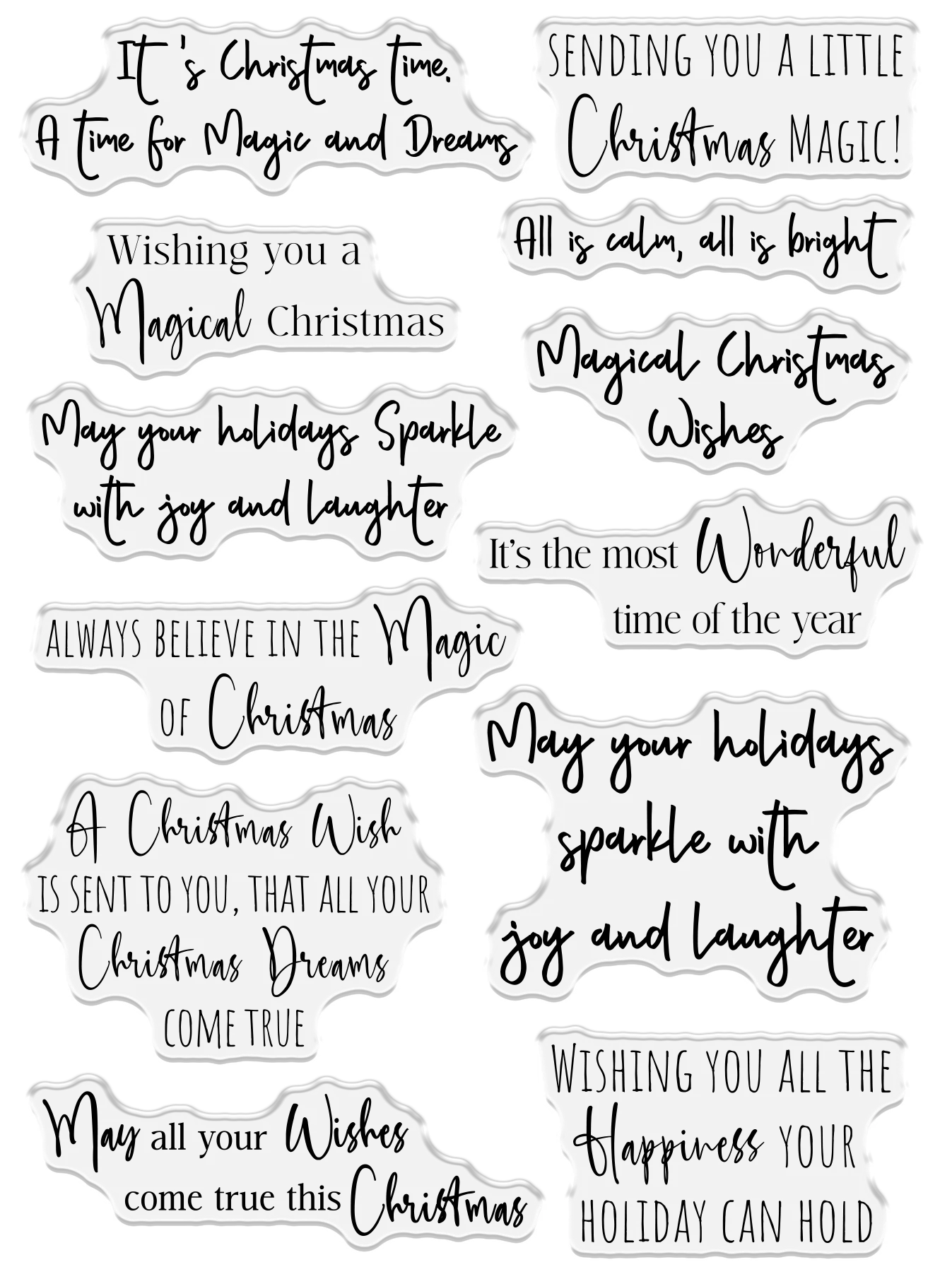 Sara Signature A Christmas Dream Clear Acrylic Stamps - Christmas Magic