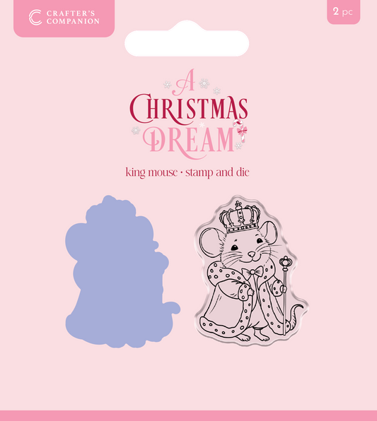 Sara Signature A Christmas Dream Stamp and Die - King Mouse