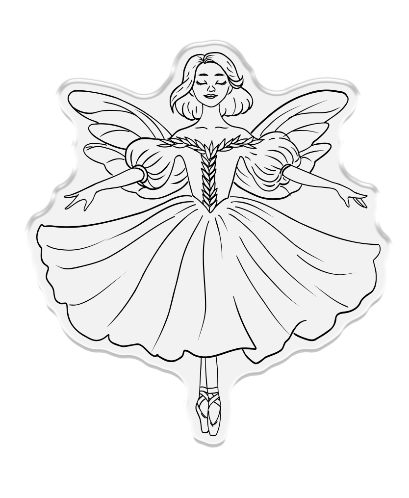 Sara Signature A Christmas Dream Stamp and Die - Sugar Plum Fairy