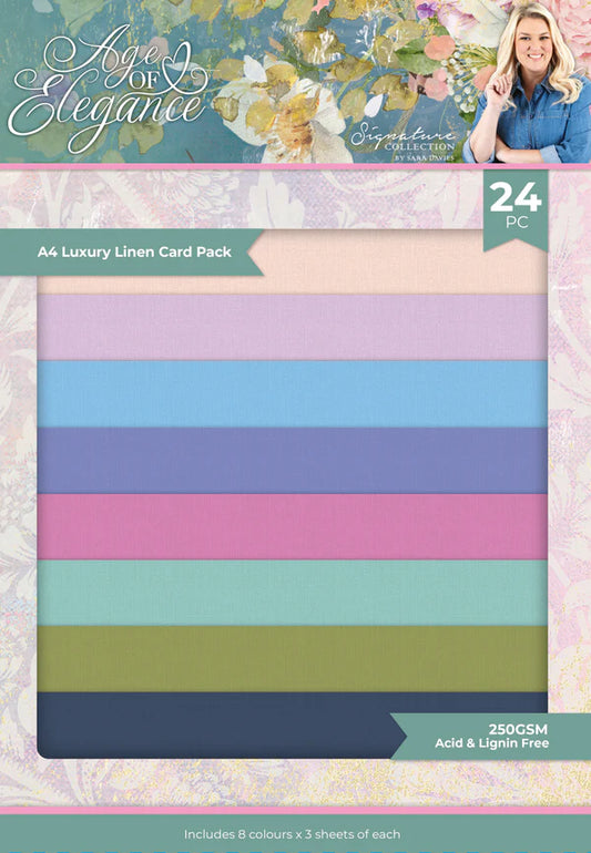 Sara Signature - Age of Elegance - Luxury Linen Card Pack