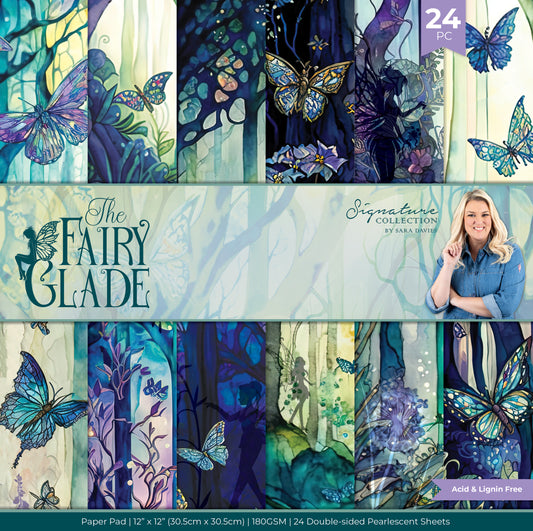 Sara Signature Fairy Glade - 12”x12” Pearlescent Paper Pad