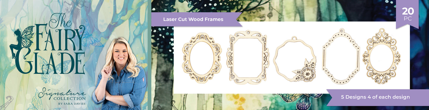 Sara Signature Fairy Glade - Laser Cut Wood Frames