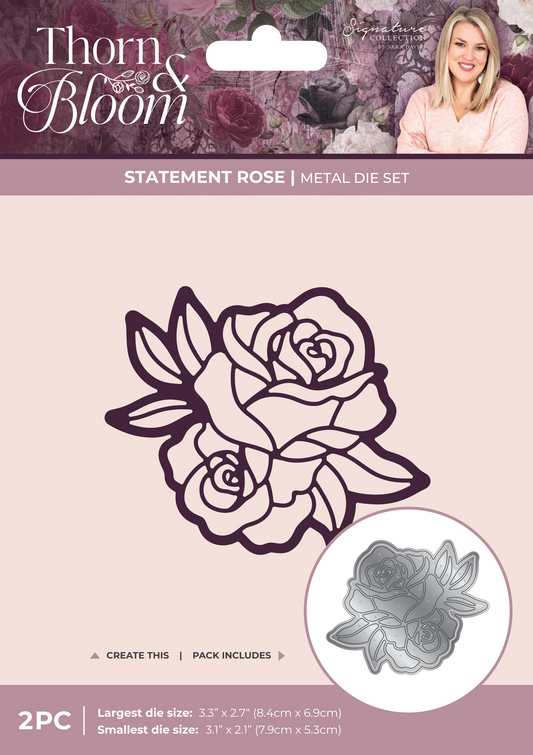 Sara Signature Thorn & Bloom Metal Die - Statement Rose