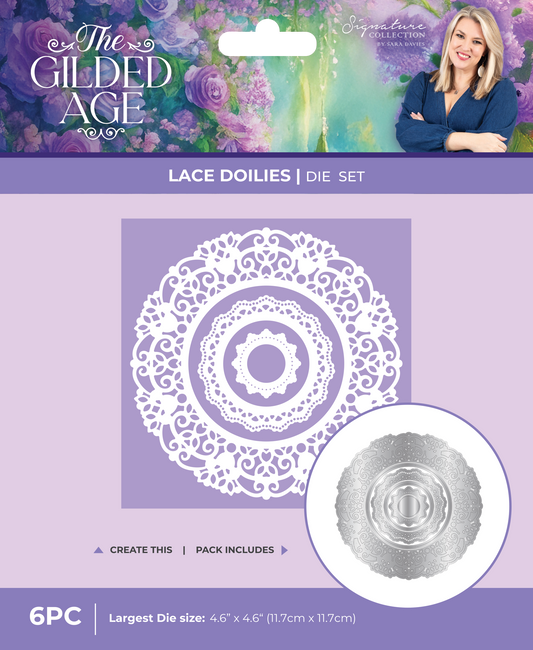 Sara Signature The Gilded Age Metal Dies - Lace Doilies
