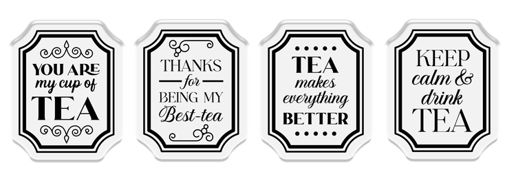 Sara Signature The Gilded Age Stamp, Die & Stencil Set - Tea Bag