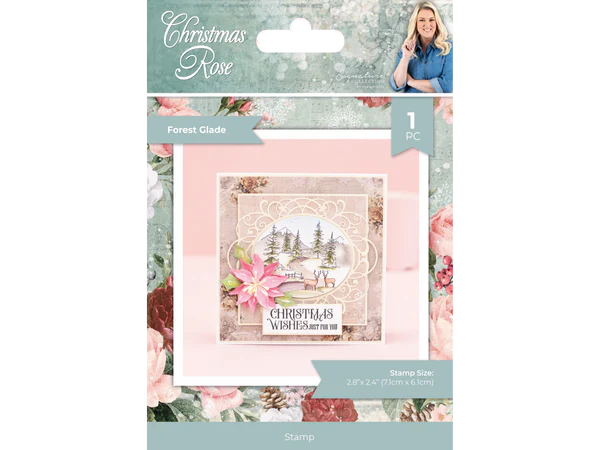 Sara Signature Christmas Rose Clear Acrylic Stamp - Forest Glade