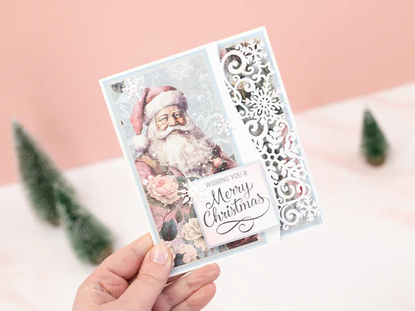 Sara Signature Christmas Rose Clear Acrylic Stamp - Christmas Sparkle